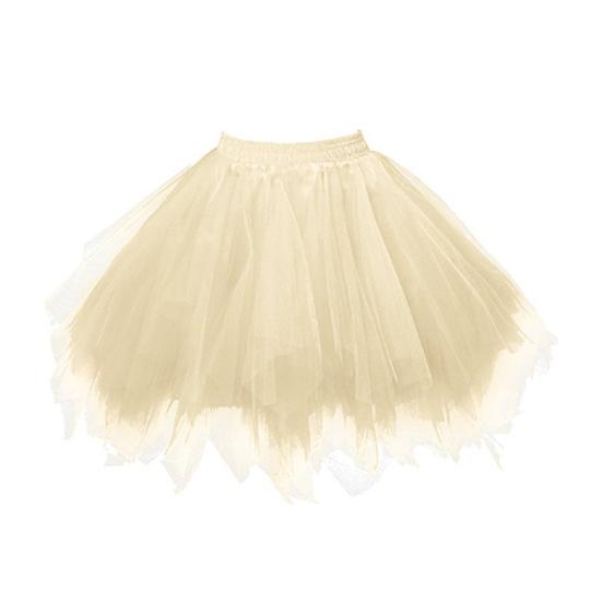 Falda de tul de cintura alta para mujer, color liso, para baile, enagua, falda de ballet de fiesta de varias capas, ropa de calle