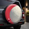 1pc, Santa Claus Pushing a Big Snowball Pattern Car Tire Cover, a Practical Vehicle Tire Protection and Decorative Item, Aesthetically Pleasing and Du