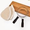 3pcs Washable Cloth Coffee Filter Pouches Coffee Sock Strainer with Wooden Handle Multi Size Brewing Accessories