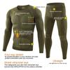 Männer Thermo-Unterwäsche Set Slim Fit Armee Taktische Fleece Wandern Warme Langarm Kleidung Militär Outdoor Anzüge