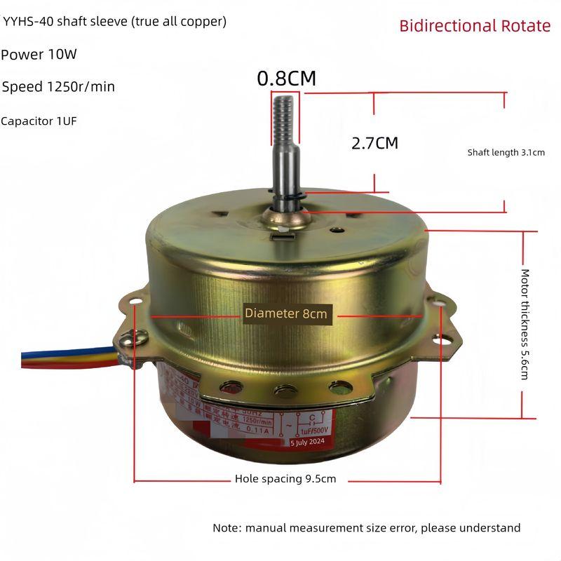 Motore ScaldaBagno YYHS-30/40 Motore Ventilatore da Soffitto Integrato Fili di Rame Neutri Motore con Cuscinetti a Sfera