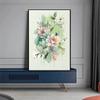 Arta florilor postere acuarela estetica flori colorate pictura pe panza imprimare pentru arta de perete decorare pentru casa decor camera de bucatarie