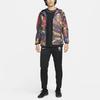Nike AWF Splash Pattern Full Print Long Sleeve Hooded Jacket Men Jacket Black DN1034-010
