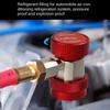 Adjustable Car Quick Coupler Connector Alloy Manifold Gauge Durable Brass Plating Adapter