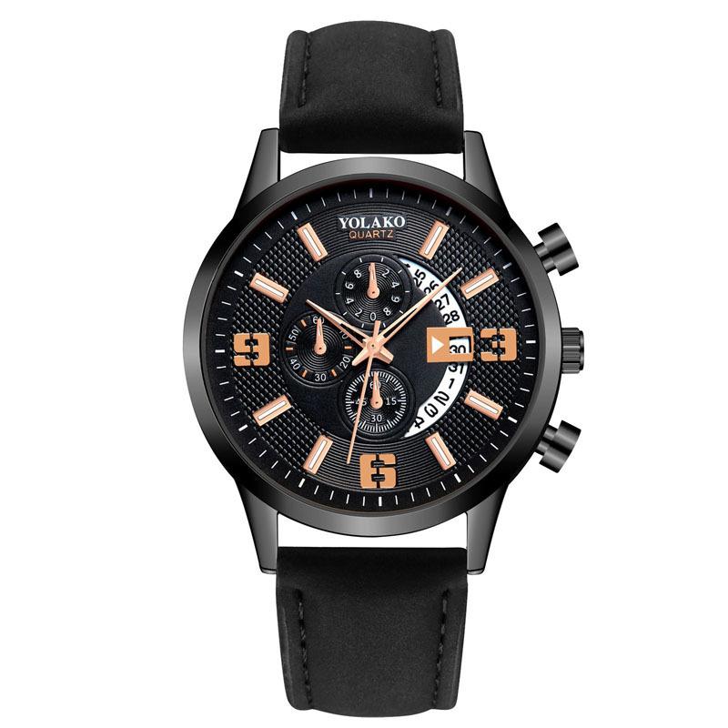 Watches Men'S Leather Watches, Fashion Men'S Casual Business Quartz Watches, Batch
