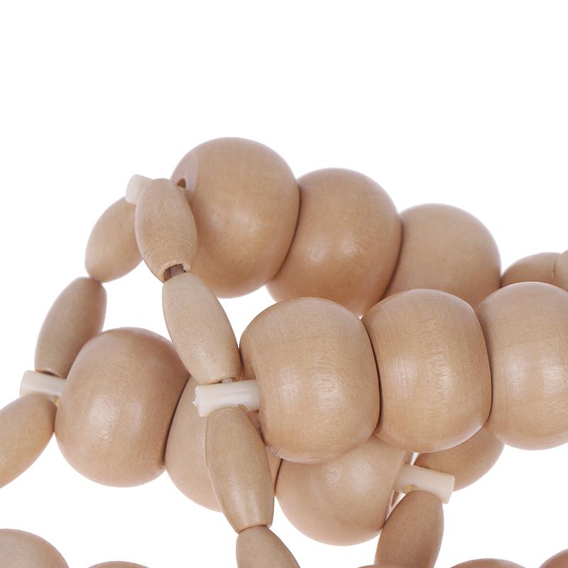 Wood Back Massage Roller Rope Cellulite Massage Tools Portable Self Massage Tools For Neck Leg Back Muscle Pain Relief Body Care