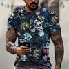 Summer Fashion Green Funny graphic t shirts Men Casual Hip Hop harajuku Printed Tees New Trend Creative Pattern Short Sleeve Top