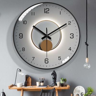 Modern Simple Fashion Wall Clock Non-punching Silent  Non-ticking Wall Clock for Wall Decoration Living Room Bedroom Kitchen