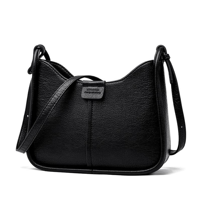 

Women s bag 2025 new versatile fashion high-end underarm bag trend niche large-capacity shoulder messenger bag чёрный