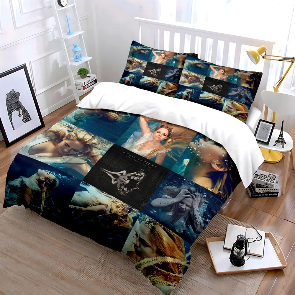 Underwater Artistic Portrait Set Bedding Duvet Cover Set Duvet Cover Pillowcases (1*Duvet Cover 2*Pillowcases, without duvet insert)