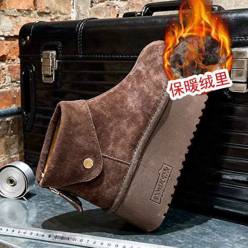 

Ультралегкие ботинки-маффины на толстой подошве, женская обувь, осень и зима, новая обувь-хлеб, увеличивающие рост, матовая кожа, короткие ботинки 40 темно-коричневого