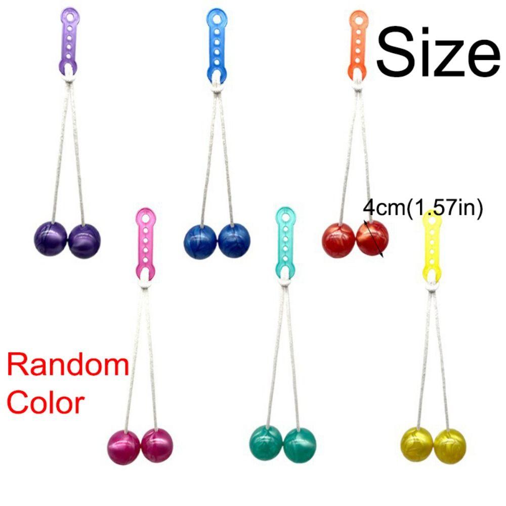 6Pcs Funny Collision Ball Toy Random Color Children's Park Balls Fidget Clack Balls  Outdoor Games