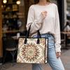 Bohemian Geometric Pattern Tote Bag Large Daily Shoulder Handbag for Women Casual Outdoor Shopping Carry Bag
