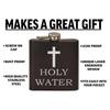 168Ml Cross Pattern Holy Water Bottle Black Hip Flask Stainless Steel Hip Flask Hip Flask Alcohol Whiskey Hip Flask Screw Cap