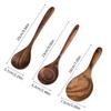 Wooden Ladle For Stirring Cooking With Heatproof Coating Ergonomic Serving Spoon Heat Resistant Rice Paddle
