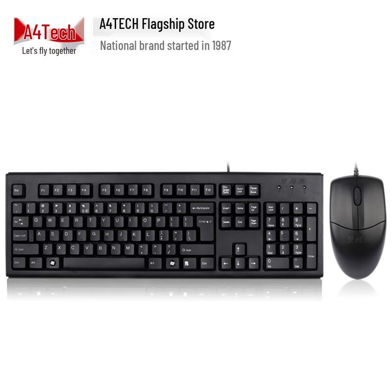 A4Tech KK-5520NP Wired Keyboard Mouse Combo