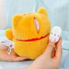 Kawaii Lucky Cat Plush Toy - Cute Cartoon Doll Office Ornament