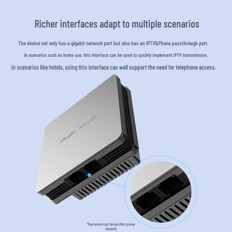 Ruijie WiFi 6 Gigabit Dual-Band 1800Mbps Whole-Home AC+AP System (CN version)