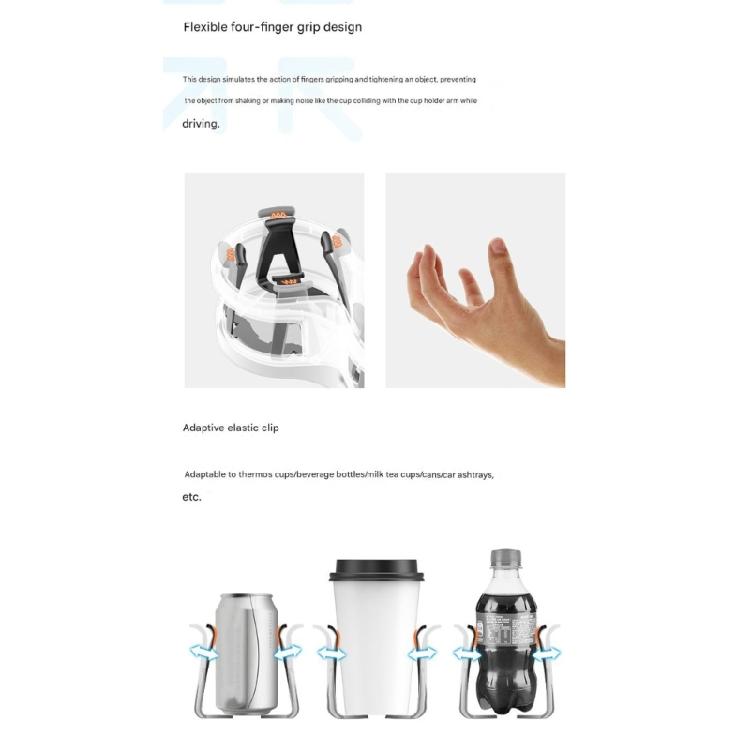 ABS Auto Getränkehalter Becherhalter Halterung Funktion Sicherer Clip-Halter für feste Befestigungen Verhindert Verschütten während des Pendelns