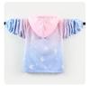 2025 Korean Style Gradient Windbreaker Jacket for Girls, Medium Size - Casual Outerwear In Stock