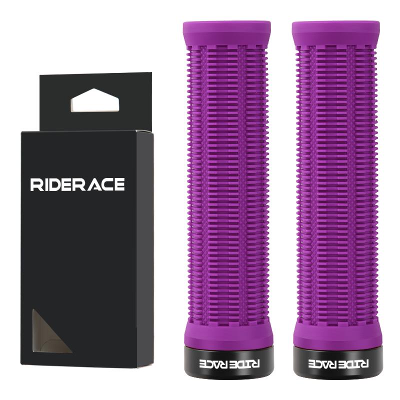 1Pair MTB Grips TPR Rubber Ergonomic Comfortable Mountain Bike Handlebar Grips Anti-Skid Shock-Absorbing Bicycle Handlebar Cover