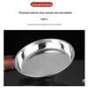 Pabei 26cm Thickened 201 Stainless Steel Round Steaming Tray