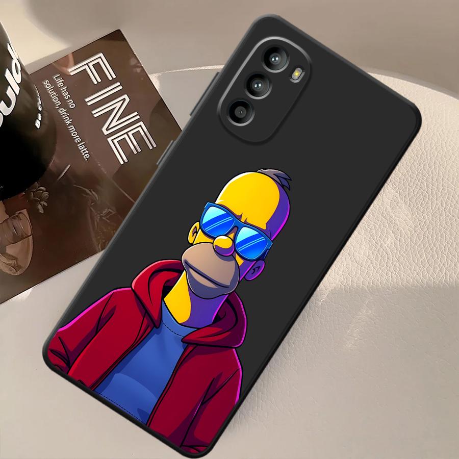 Case for Motorola Moto G53 G30 G60s Edge 20 Pro 30 Lite G32 G71 G50 G22 Edge40 G51 G73 G52 Phone Cover Fun S-simpsons