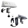 Nightstands Desk Clamp Power Strips with USB C and USB A Port Featuring 3AC Outlets Perfect for Home or Office