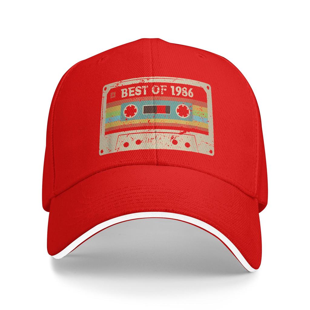 Summer Casual Baseball Cap Best 1986 Vintage 40 Year Old Bday 40th Birthday Outdoor Trucker Hat For Men Streetwear Snapback Cap
