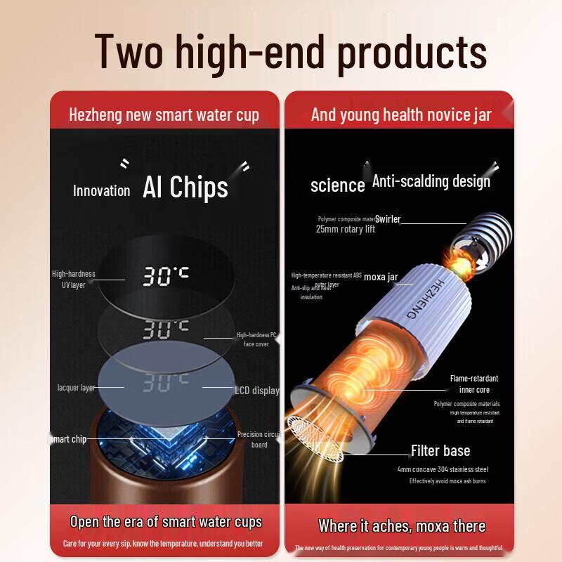 Hezheng Smart Warmth Massage Gift Set