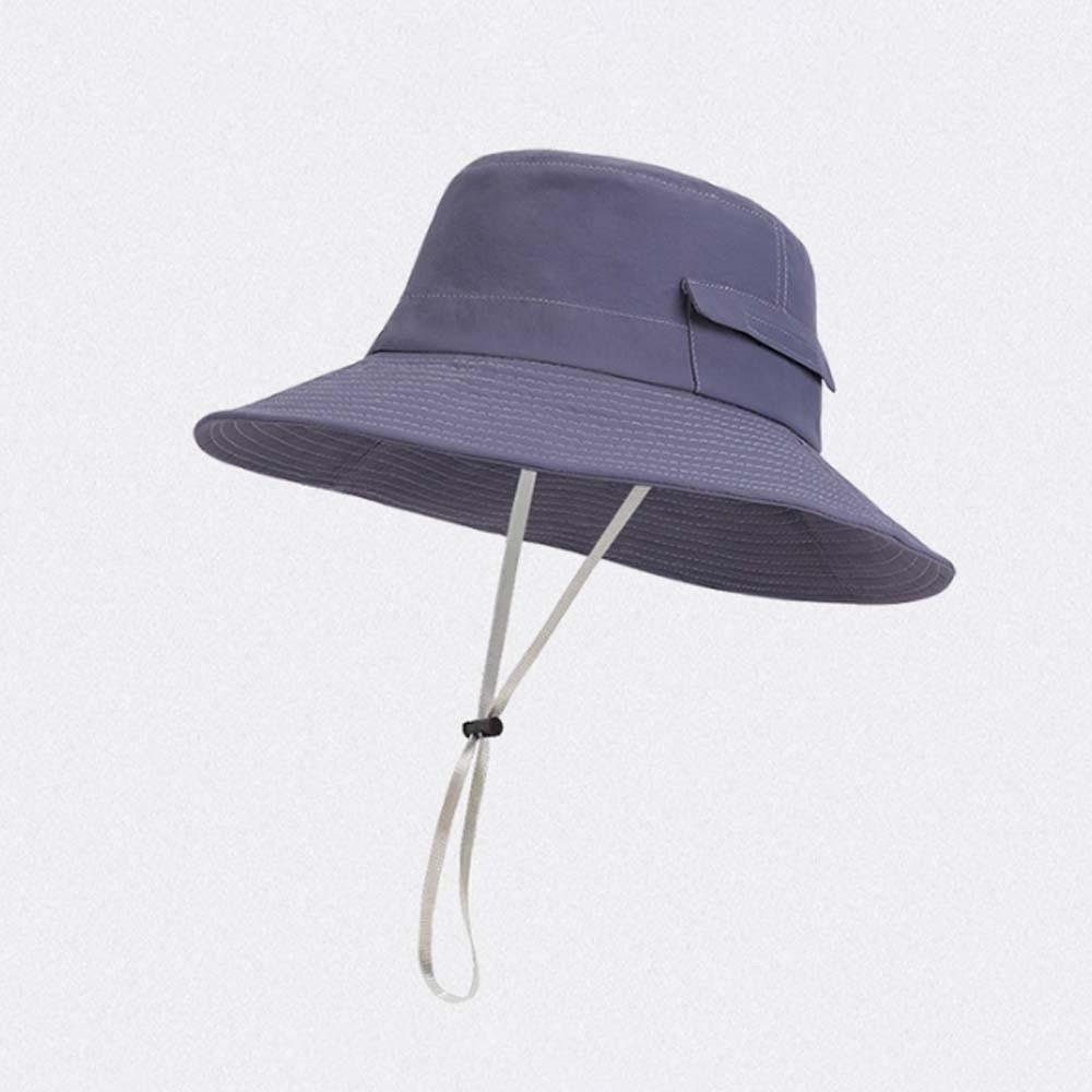 Drawstring Sunshade Fishing Hat Nylon Sunscreen Basin Cap Sun Cap Men's Fisherman Hat Summer