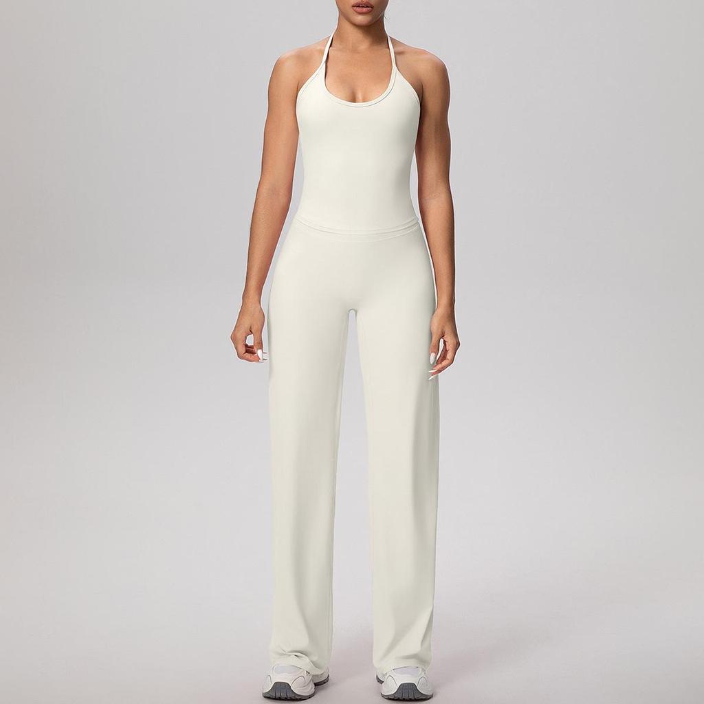 Szybkoschnący zestaw do jogi na ramiączkach: Komfort jak chmurka, Sportowy tył, Spodnie z wysokim stanem