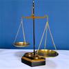 Antique Metal Balance Sculpture Vintage Justice Libra Scale Statue for Elegant Farmhouses Home and Office Decoration