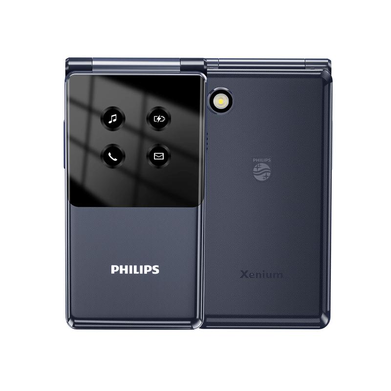Philips F19 4G Telefono a Flip con Funzionalità per Anziani (Versione NC)