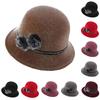 Ladies' Comfortable And Casual Fashionable Warm Basin Hat Solid Color Hat