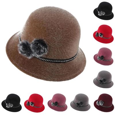 Ladies' Comfortable And Casual Fashionable Warm Basin Hat Solid Color Hat