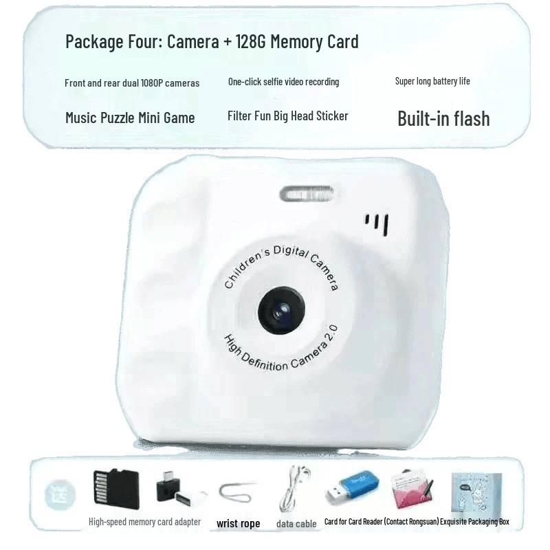 HD Dual Lens Instant Digital Camera for Students and Travelers
