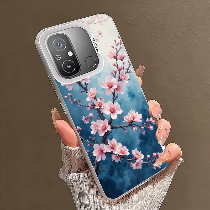 Cherry Blossom Sakura Fashion Shockproof Phone Case for Xiaomi Poco X7 X6 X5 X3 Pro F7 Ultra M8 Redmi 15C 15 14C 13C 12C 10C 13