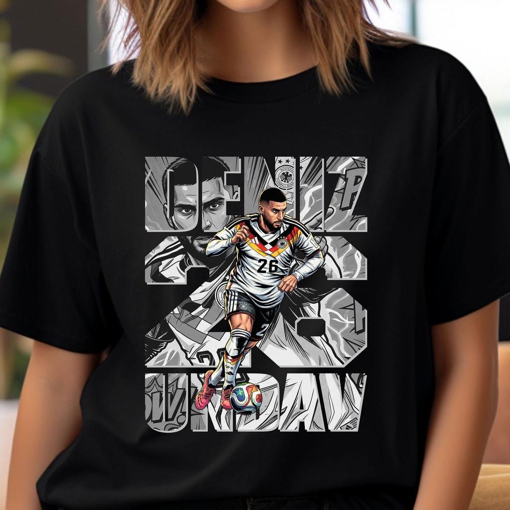 Football Player PNG T-Shirt Design: Undav Comic Image Graphic Shirt Sublimation, DTF (Instant Download)