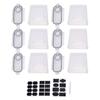 6PCS Filament Storage Boxes with 24 Labels 1 Marker 3D Printing Filament Spool Container for Home Use Water and Dust