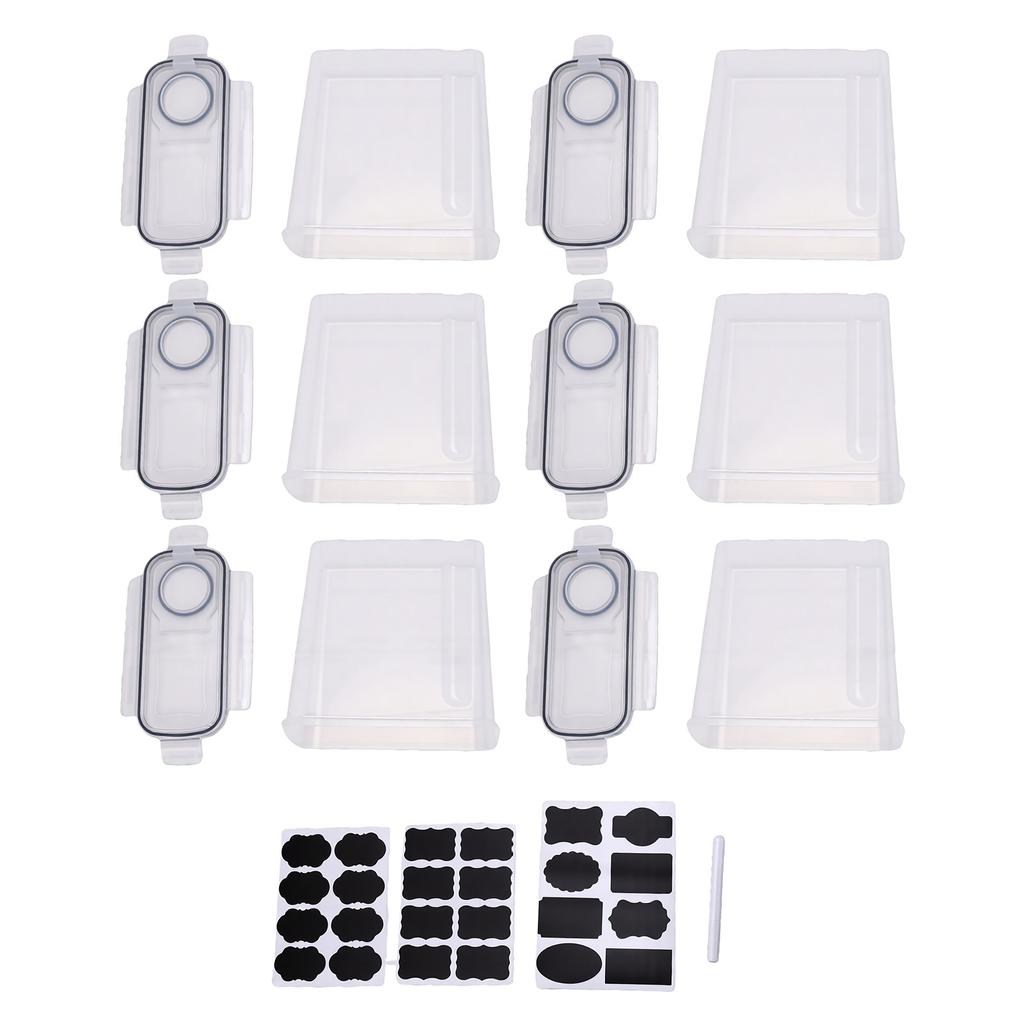 6PCS Filament Storage Boxes with 24 Labels 1 Marker 3D Printing Filament Spool Container for Home Use Water and Dust