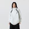 Unisex Retro Stripe Stand Collar Hoodie - Trendy, Loose Fit Sport Outerwear