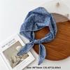 Thin Hair Scarf Headband Solid Color Sun Protective Scarf New Triangle Headscarf  Women