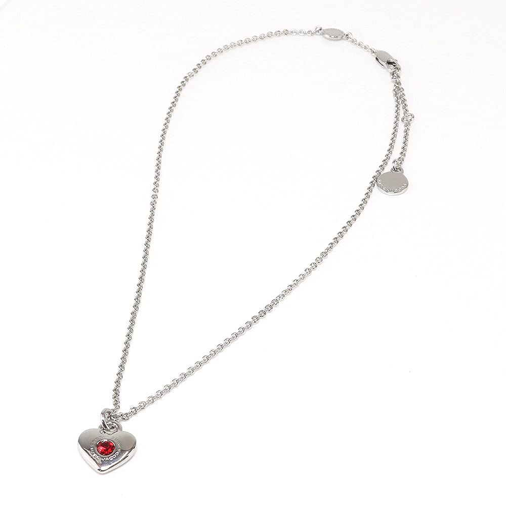 Marc Jacobs Jewelry Pendant and Earring Set J341MT1PF21 Necklace for Women (603 SILVER/SIAM) [Used]