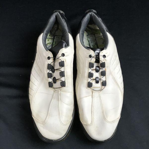 FOOT JOY flex zone dial golf shoes 9W 27 white(USED)