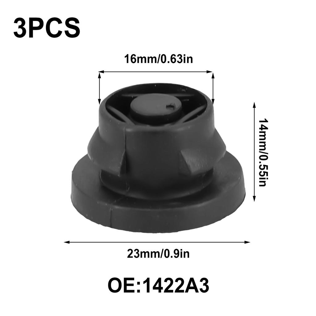 3Pcs Car Air Filter Rubber Insert Grommet For 1.6 HDI Diesel 1422A3 1422.A3 Auto Air Filters Ring Replacement