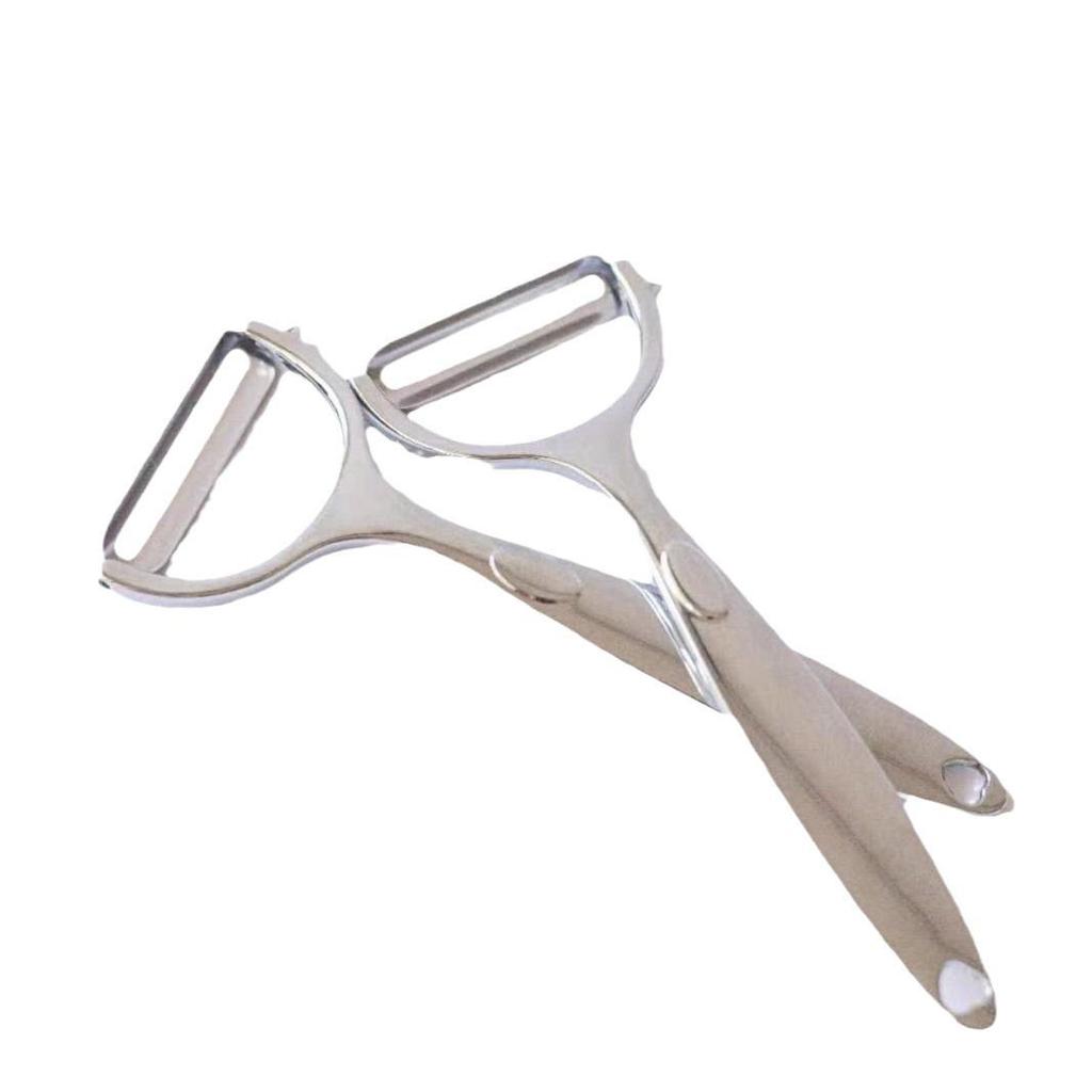 German Stainless Steel Multifunctional Peeler for Potatoes, Apples, Fruits, and Melons
