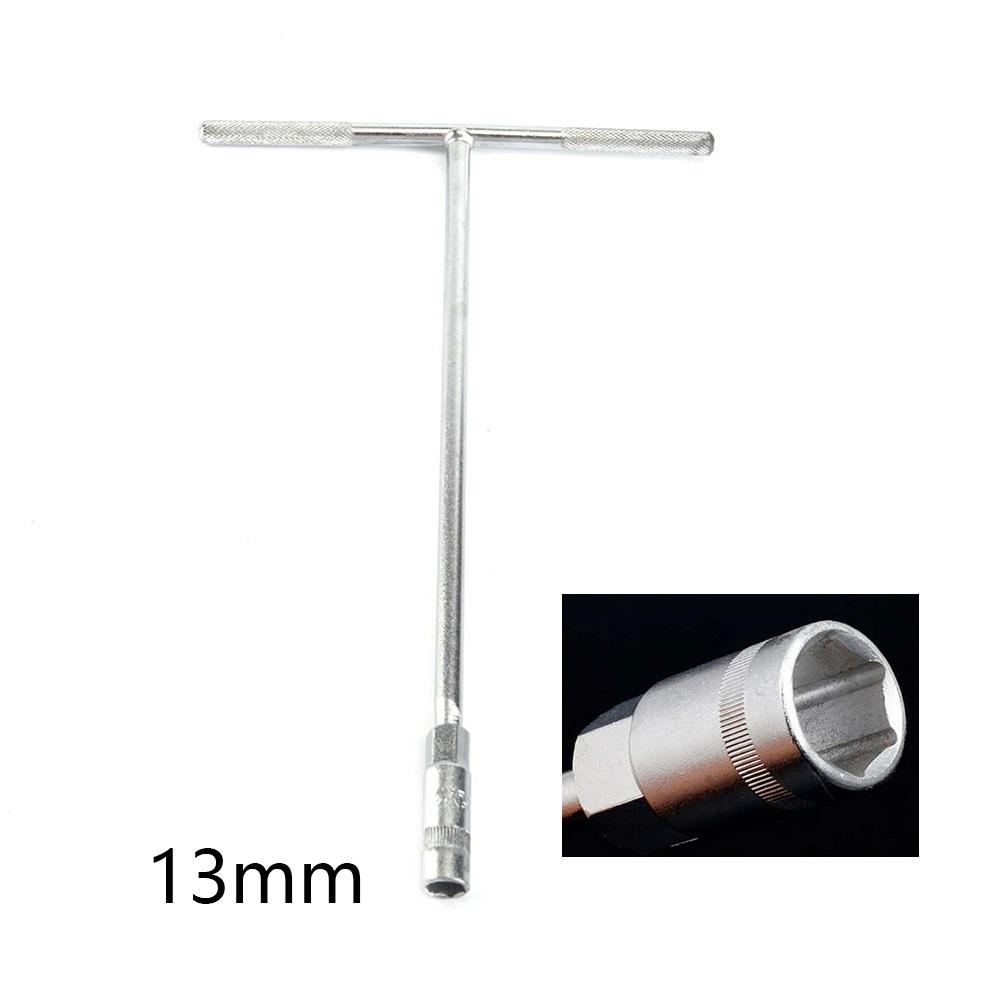 1 Stück T-Griff-Steckschlüsselschlüssel 8 Größen 6-19 mm Metrisch T-Griff-Schlüssel Sechskant Multifunktional Manuell Abnehmbar Reparatur Handwerkzeug