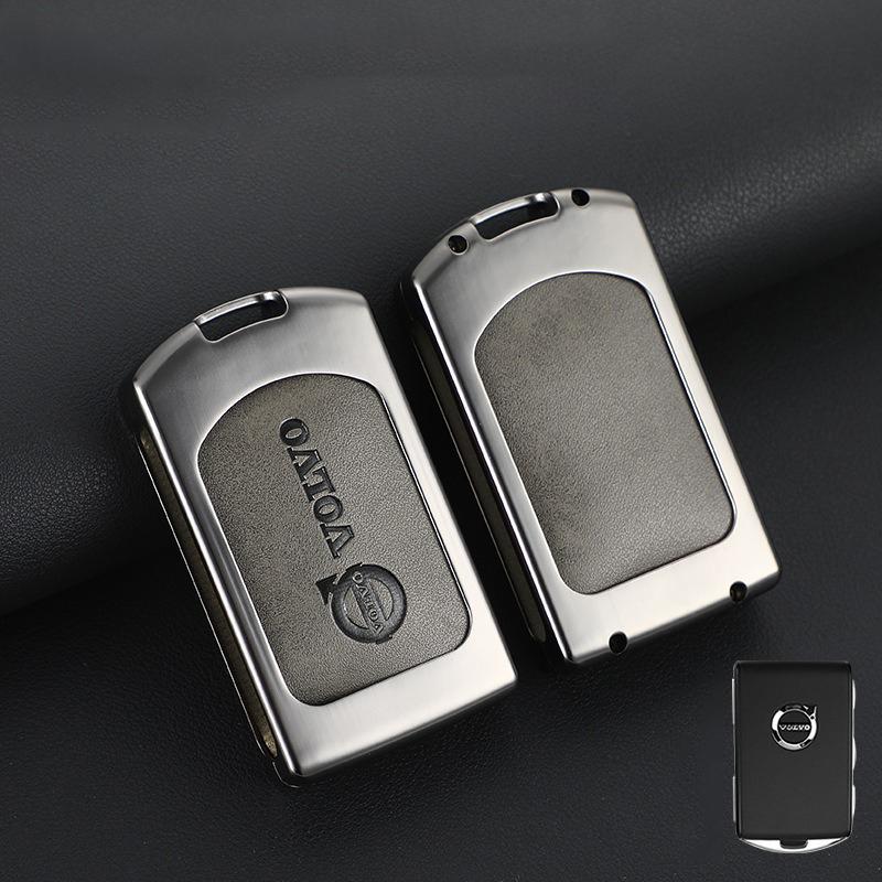 Car Styling Remote Key Case Cover Shell Holder For Volvo S60 S90 XC40 XC60 XC90 V60 V90 Polestar 1 Polestar 2 Protector Keychain