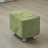 1PC Leaves Jacquard Ottoman Cover Elastic Dustproof Sofa Footrest Slipcovers Anti-slip Footstool Protector Cover for Living Room